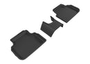 3D MAXpider 2016-2019 Mini Clubman Kagu 1st & 2nd Row Floormats - Black
