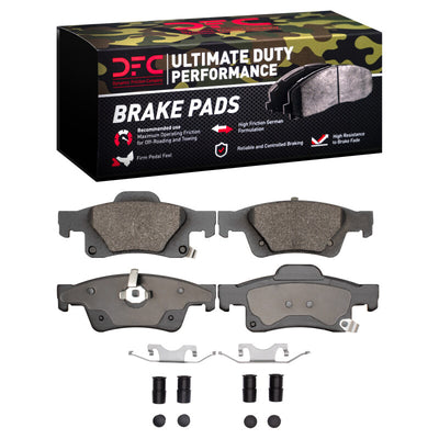 DFC 11-22 Dodge Durango Front & Rear Drill/Slot Geoperf Rotors Ultimate Duty Perf Pads w/Hardware