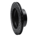 R1 80-89 American Motors Eagle Front Right Drilled & Slotted Black Brake Rotor