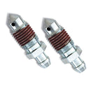 Russell Adapter Fitting -4 AN Male Flare to 3/8in. -24 Brake Bleeder Female - Clear Zinc Finish