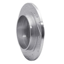 R1 97-98 Volvo V90 Rear Right Drilled & Slotted Silver Brake Rotor