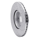 R1 16-17 Volvo XC60 Front Left Drilled & Slotted Silver Brake Rotor