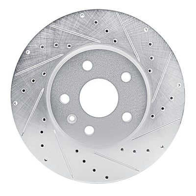 R1 19-25 Buick Envision Front Right Drilled & Slotted Silver Brake Rotor