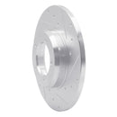 R1 75-83 Toyota Pickup Front Right Drilled & Slotted Silver Brake Rotor