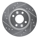 R1 15-19 Renault Logan (Mexico) Front Left Drilled & Slotted Silver Brake Rotor