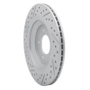 R1 19-25 Hyundai Veloster N Rear Right Drilled & Slotted Geo-Carbon Rotor