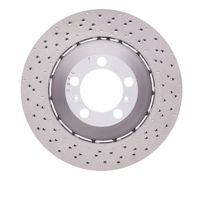 DFC 13-19 Porsche 911 Left Front Drilled Hi-Carbon Alloy Geomet Coated Rotor