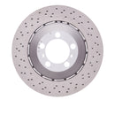 DFC 13-19 Porsche 911 Left Front Drilled Hi-Carbon Alloy Geomet Coated Rotor