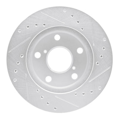 R1 91-95 Toyota MR2 Front & Rear Drilled & Slotted Silver Brake Rotor Set