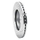 R1 84-87 Toyota Cressida Front Left Drilled & Slotted Silver Brake Rotor
