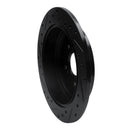 R1 01-08 Acura MDX Rear Right Drilled & Slotted Black Brake Rotor
