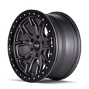 Dirty Life 9303 DT-1 17x9/5x114.3 BP/-12mm Offset/72.6mm Hub Matte Gunmetal Wheel - Beadlock