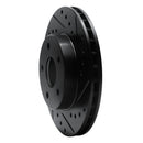 R1 85-91 Buick Skylark Front Right Drilled & Slotted Black Brake Rotor