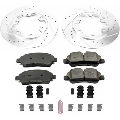 Power Stop 15-18 Ford Transit-350 HD Front & Rear Z23 Evolution Sport Brake Kit
