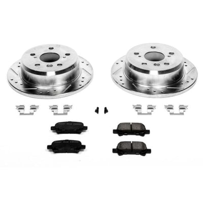 Power Stop 05-07 Toyota Avalon Rear Z23 Evolution Sport Brake Kit w/Calipers
