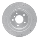 R1 95-02 BMW Z3 Left Rear Drilled & Slotted Geo-Carbon Rotor