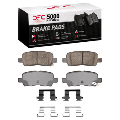 DFC 04-16 Buick LaCrosse Rear Drilled & Slotted Geoperformance Rotors 5000 Advanced Pads w/Hardware