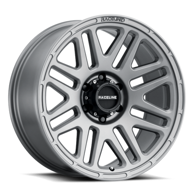 Raceline 944GS Outlander 16x8in / 8x165.1 BP / 0mm Offset / 125.2mm Bore - Greystone Wheel