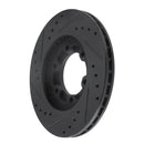 R1 86-06 Chevrolet Luv Pickup (Mexico) Front Right Drilled & Slotted Black Brake Rotor
