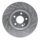 R1 15-23 Mercedes-Benz C400 Front & Rear Drilled & Slotted Silver Brake Rotor Set