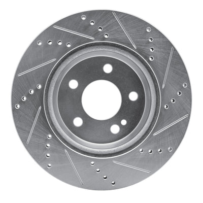 R1 15-23 Mercedes-Benz E250 Rear Drilled & Slotted Silver Brake Rotor Set