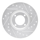 R1 63-86 Ford Cortina Front Left Drilled & Slotted Silver Brake Rotor