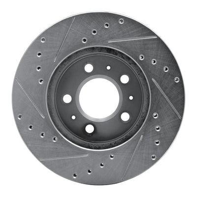 R1 95-97 Ford Crown Victoria Front Drilled & Slotted Silver Brake Rotor Set