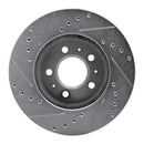 R1 95-97 Ford Crown Victoria Front Drilled & Slotted Silver Brake Rotor Set