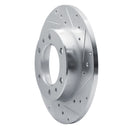 R1 81-85 Toyota Pickup Front Right Drilled & Slotted Silver Brake Rotor