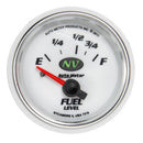 Autometer NV Gauge Fuel Level 2 1/16in 16e To 158f Elec NV