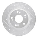 R1 00-09 Honda S2000 Rear Drilled & Slotted Silver Brake Rotor Set