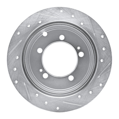 R1 94-07 Chrysler Sebring Rear Drilled & Slotted Silver Brake Rotor Set