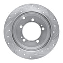 R1 94-07 Chrysler Sebring Rear Drilled & Slotted Silver Brake Rotor Set