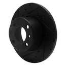 R1 77-83 BMW 320I (USA/Canada) Front Left Drilled & Slotted Black Brake Rotor
