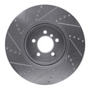 R1 13-20 BMW 335i xDrive Front Drilled & Slotted Silver Brake Rotor Set