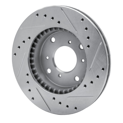 R1 98-02 Acura CL Front Drilled & Slotted Silver Brake Rotor Set