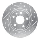 R1 00-09 Audi A4 Front & Rear Drilled & Slotted Silver Brake Rotor Set