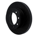 R1 12-22 Ford F-250 Super Duty Front & Rear Drilled & Slotted Black Brake Rotor Set