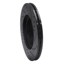 R1 03-17 Acura ILX Front Left Drilled & Slotted Black Brake Rotor