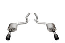 Corsa 24+ Frd MustangGT Touring Axle-Back Ex.Sys 3.0in Dual Rear Exit w/4.5in Blk PVD StraightCutTip