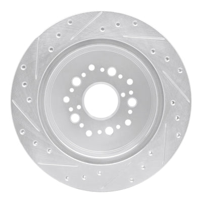 R1 92-00 Lexus SC300 Rear Drilled & Slotted Silver Brake Rotor Set