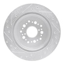 R1 92-00 Lexus SC300 Rear Drilled & Slotted Silver Brake Rotor Set