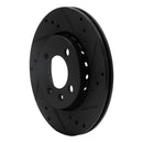 R1 09-17 Volkswagen SAVEIRO (Mexico) Front Right Drilled & Slotted Black Brake Rotor