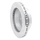 R1 99-05 Ford F-250 4WD (Super Duty) Front Left Drilled & Slotted Silver Brake Rotor
