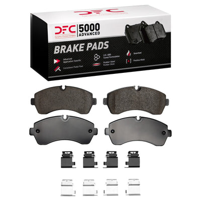 DFC 19-25 Freightliner Sprinter 1500 Front 5000 Advanced Low Metallic Brake Pads and Hardware Kit