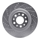 R1 17-25 Alfa Romeo Stelvio Rear Drill & Slot Silver Rotors