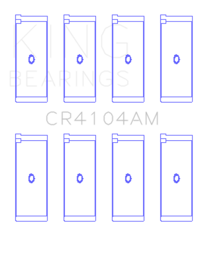 King Engine Bearings Audi Abb/Abm/Adp/Pp/Rn (Size +0.25mm) Connecting Rod Bearing Set