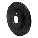 R1 18-25 Audi S4 Front & Rear Drilled & Slotted Black Brake Rotor Set