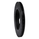 R1 79-83 Nissan 280ZX Front Right Drilled & Slotted Black Brake Rotor