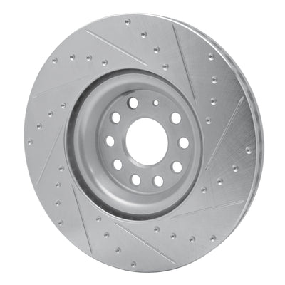 R1 12-26 Volkswagen CC Front Drill & Slot Silver Rotors